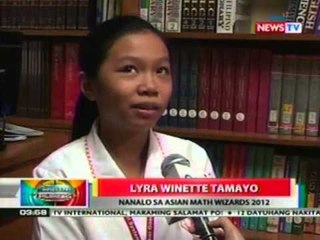 BP: 3 estudyante, nag-uwi ng mga medalya mula sa search for asian math wizards 2012 sa Hong Kong
