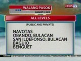 NTG: Mga eskwelahan na walang pasok ngayong araw (Aug. 2, 2012)