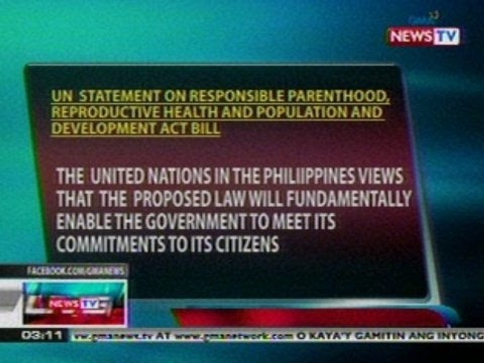 UN statement on Responsible Parenthood, Reprodu...