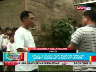 BP: Grade 1 student, patay matapos pukpukin ng bato sa ulo ng isa pang estudyante