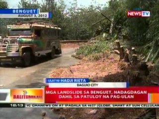 BT: Mga landslide sa Benguet, nadagdagan dahil sa patuloy na pag-ulan