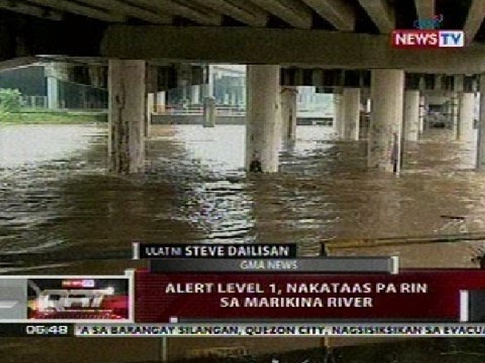 QRT: Alert level 1, nakataas pa rin sa Marikina river