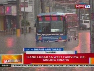 BT: Ilang lugar sa West Fairview, QC, muling binaha