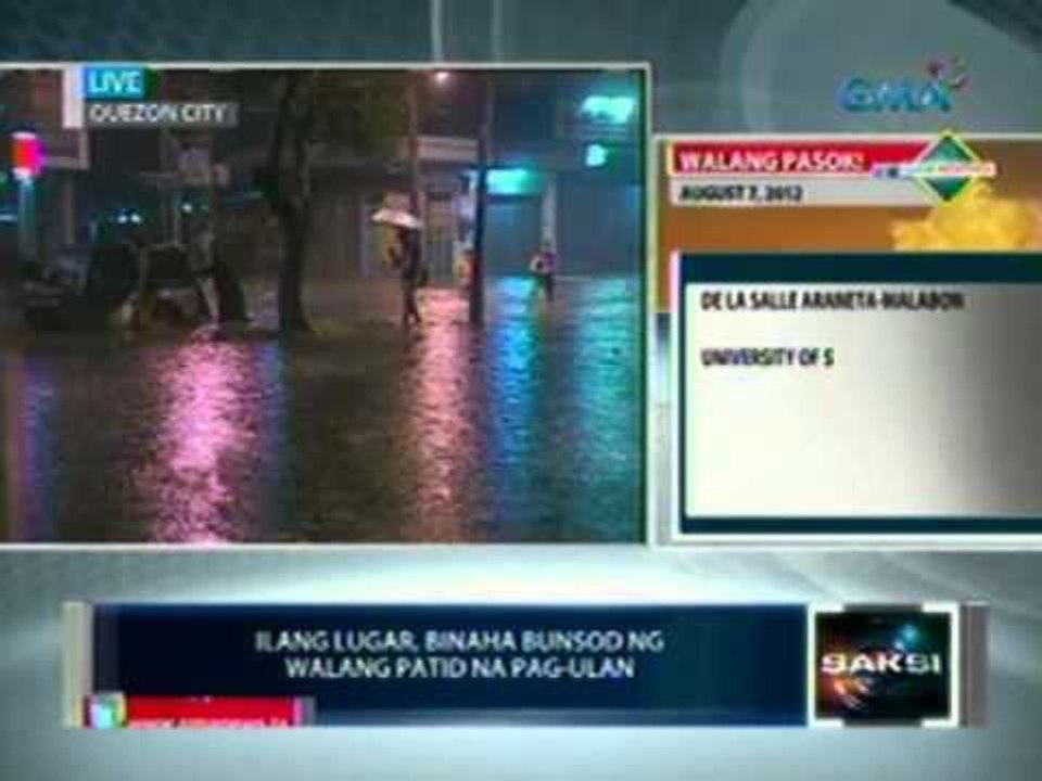 Saksi: Ilang lugar, binaha bunsod ng walang patid na pag-ulan