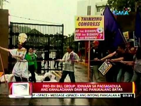 24 Oras: Pro-RH Bill group, idinaan sa pagsasadula ang kahalagahan daw ng panukalang batas