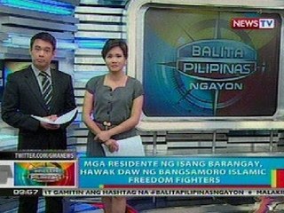 BP: Mga residente ng isang barangay sa Maguindanao, hawak ng Bangsamoro Islamic Freedom Fighters