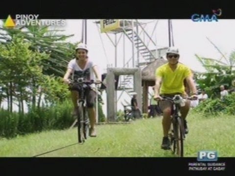 Richard Gutierrez at Sarah Lahbati, sinubukan ang Anicycle sa Bukidnon