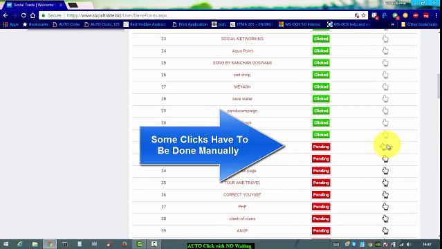 Social trade AUTO CLICKS, NO WAIT 2017 (Hiring Clicker)