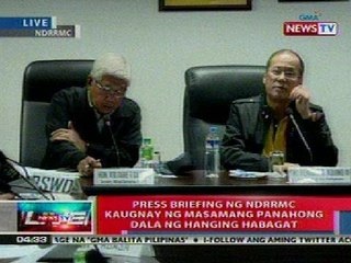 NTL: Press briefing ng NDRRMC kaugnay ng masamang panahong dala ng hanging habagat