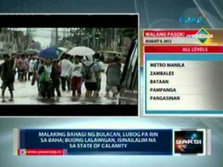 Saksi: Malaking bahagi ng Bulacan, lubog pa rin sa baha