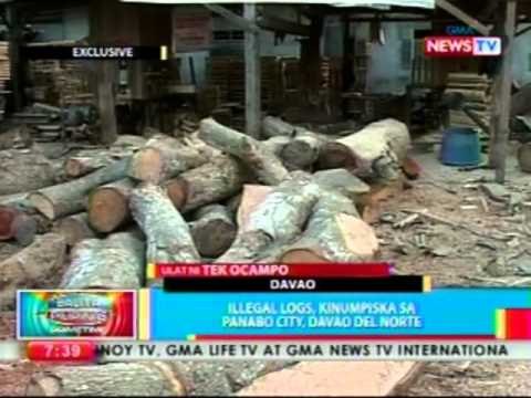 BP: Illegal logs, kinumpiska sa Panabo city, Davao Del Norte