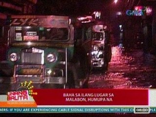UB: Baha sa ilang lugar sa Malabon, humupa na