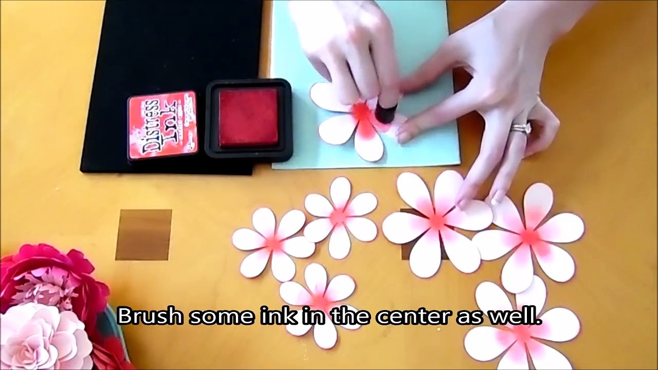 Ruffle Style Paper Dahlia Flower Tutorial