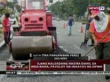 QRT: Ilang kalsadang nasira dahil sa mga baha, patuloy na inaayos ng DPWH