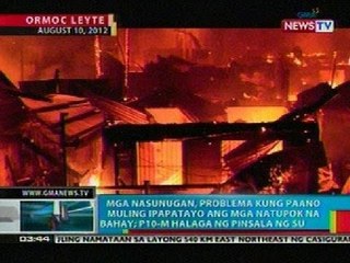 BP: Mga nasunugan sa Leyte, problema kung paano muling ipapatayo ang mga bahay