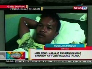 BP: 3 sugatan sa pagbagsak ng canopy sa entrace ng isang mall sa Davao del Norte