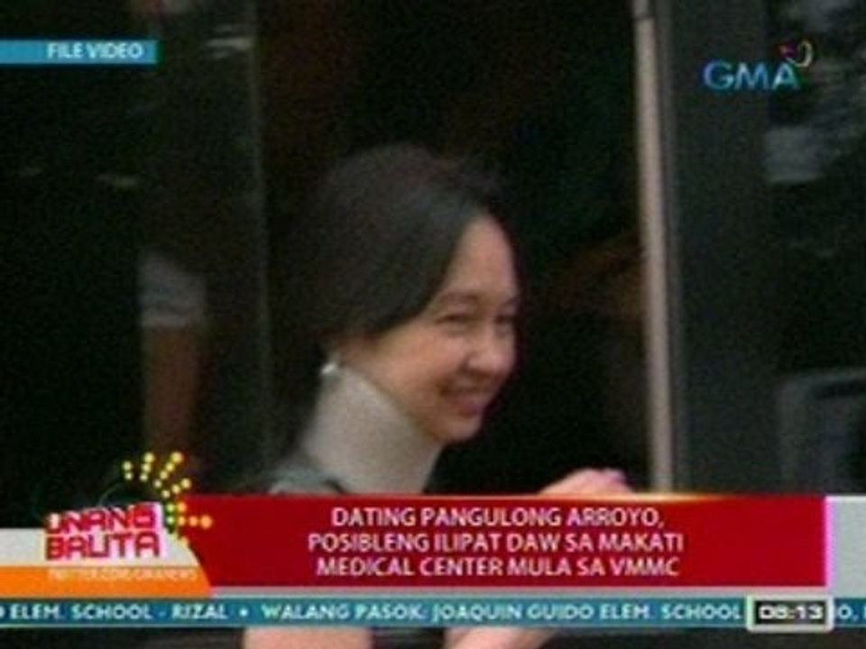 UB: Ex-Pres. Gloria Arroyo, posibleng ilipat daw sa Makati Medical Center mula sa VMCC