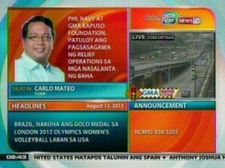 DB: PHL Navy at Kapuso Foundation, patuloy ang pagsasagawa ng relief operations sa mga binaha