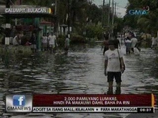 24 Oras: 2,000 pamilyang lumikas, 'di pa makauwi dahil baha pa rin