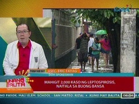 UB: Panayam kay DOH Spokesman Asec. Eric Tayag kaugnay sa kaso ng leptospirosis sa buong bansa