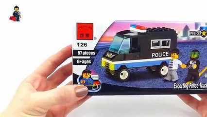Lego City POLICE PATROL CAR. Brick Enlighten 126 Police Truck. Stop Motion Build Review