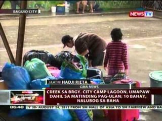 QRT: Creek sa Brgy. City Camp Lagoon, Baguio, umapaw dahil sa matinding pag-ulan