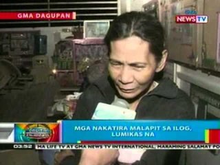 BP: Mga nakatira malapit sa ilog sa Dagupan, lumikas na