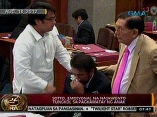 24 Oras: Sotto, emosyonal na nagkwento tungkol sa pagkamatay ng anak