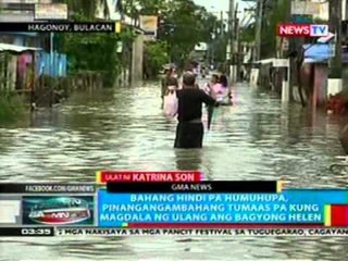 BP: Bahang di pa humuhupa sa Bulacan, baka tumaas kung magdala ng ulang ang bagyong Helen