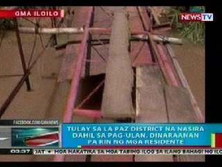 BP: Tulay sa La Paz District, Iloilo na nasira dahil sa pag-ulan, dinaraanan pa rin ng mga residente