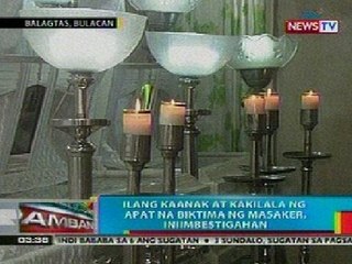 BP: Ilang kaanak at kakilala ng 4 na biktima ng masaker sa Bulacan, iniimbestigahan