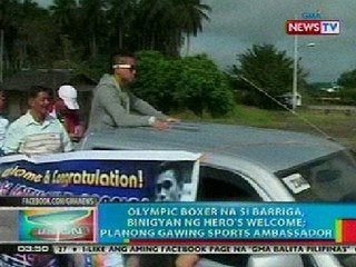BP: Olympic boxer na si Barriga, binigyan ng hero's welcome sa Davao del Norte