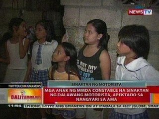 BT: Mga anak ng MMDA constable na sinaktan ng 2 motorista, apektado sa nangyari sa ama