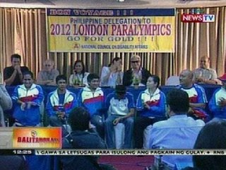 BT: Mga atletang Pinoy na sasabak sa London 2012 Paralympics, binigtan ng send-off party