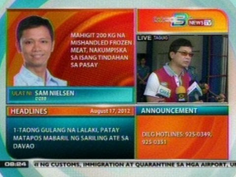 DB: Mahigit 200 kg na mishandled frozen meat, nakumpiska sa isang tindahan sa Pasay