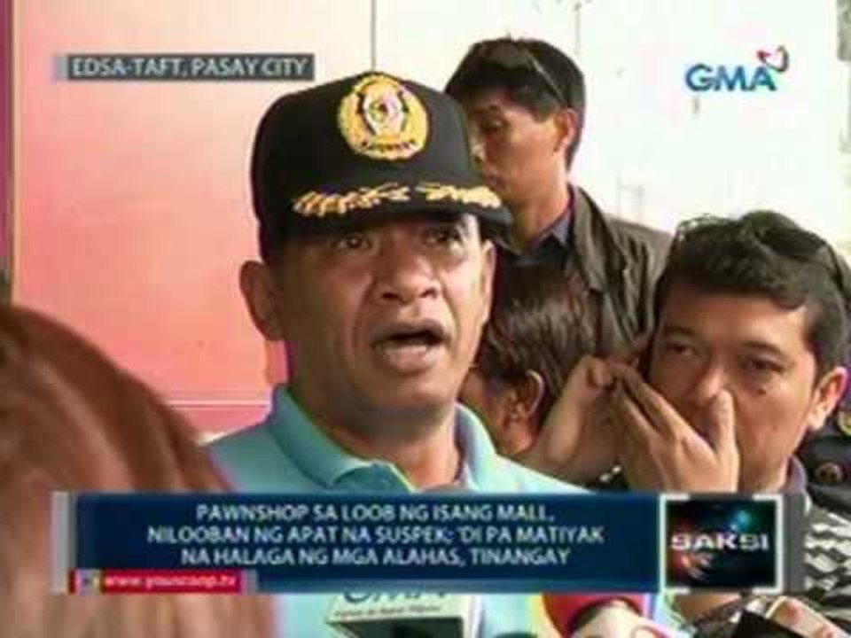 Saksi: Pawnshop sa loob ng isang mall, nilooban...