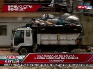 SONA: Mga nagkalat na basura, naging sanhi raw sa pagbaha sa Baguio