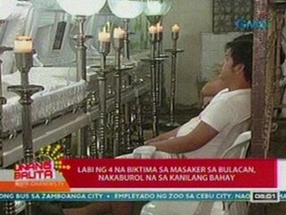 UB: Labi ng 4 na biktima sa masaker sa Bulacan, nakaburol na sa kanilang bahay
