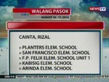 NTG: Mga eskwelahan na suspendido pa rin ang klase ngayong araw (Aug. 16, 2012)