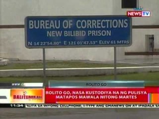 BT: Rolito Go, nasa kustodiya na ng mga pulisya, matapos mawala nitong Martes