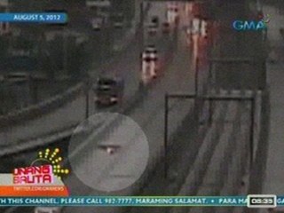 UB: Pagsemplang ng motorsiklo sa EDSA-Magallanes flyover, huli sa CCTV