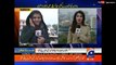Geo Reporter telling how people enjoying rain in Karachi