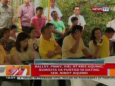 BT: Ballsy, Pinky, Viel at Kris Aquino, bumisita sa puntod ni Ex-Sen. Ninoy Aquino