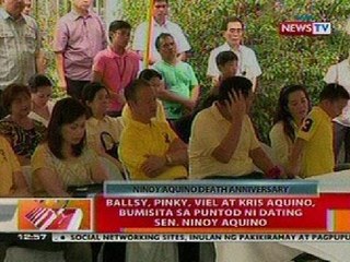 BT: Ballsy, Pinky, Viel at Kris Aquino, bumisita sa puntod ni Ex-Sen. Ninoy Aquino