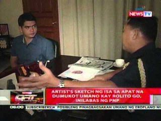QRT: Artist's sketch ng isa sa 4 na dumukot kay Rolito Go, inilabas ng PNP
