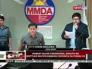 QRT: Robert Blair Carabuena, binato ng bottled water habang papunta sa piskalya
