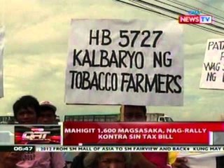 QRT: Mahigit 1,600 magsasaka, nag-rally kontra sin tax bill