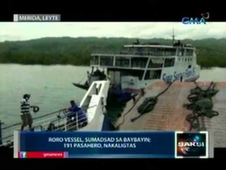 Saksi: Rord vessel, sumadsad sa baybayin ng Merida, Leyte