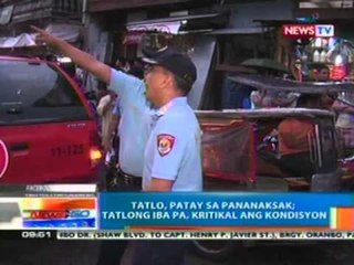 NTG: Tatlo, patay sa pananaksak; tatlong iba pa, kritikal ang kondisyon