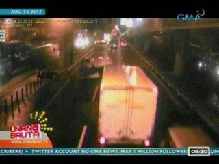 UB: Aksidenteng kinasangkutan ng isang van sa SLEX, huli sa CCTV